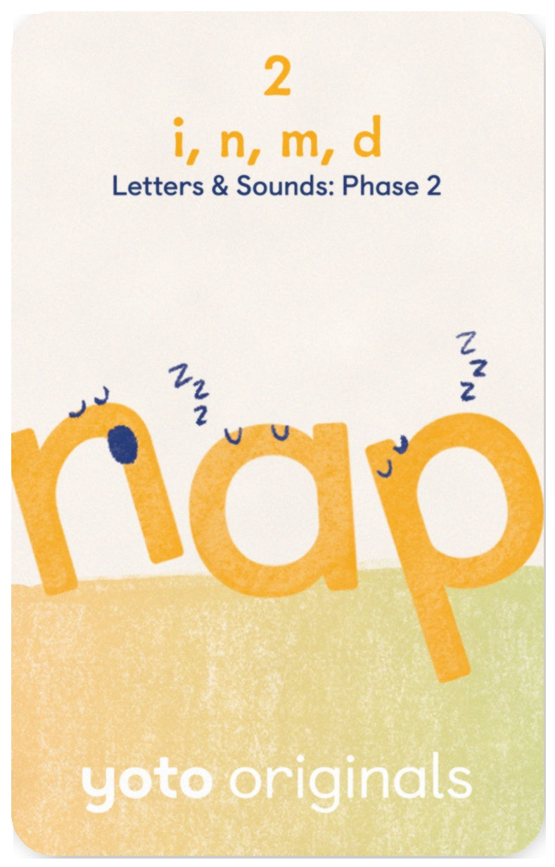 Phonics: Letters and Sounds: Phase 2 Letter Sounds : i, n, m, d Nap