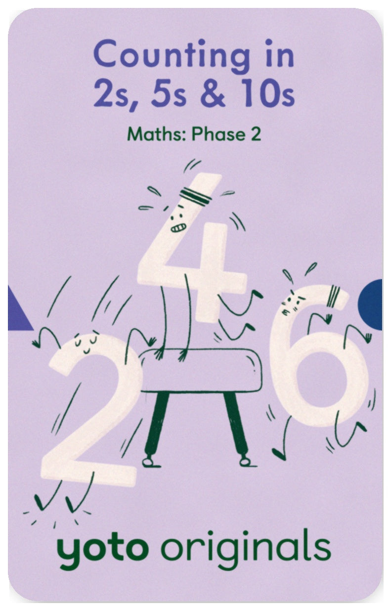 Maths: Phase 2 Counting in 2s, 5s and 10s